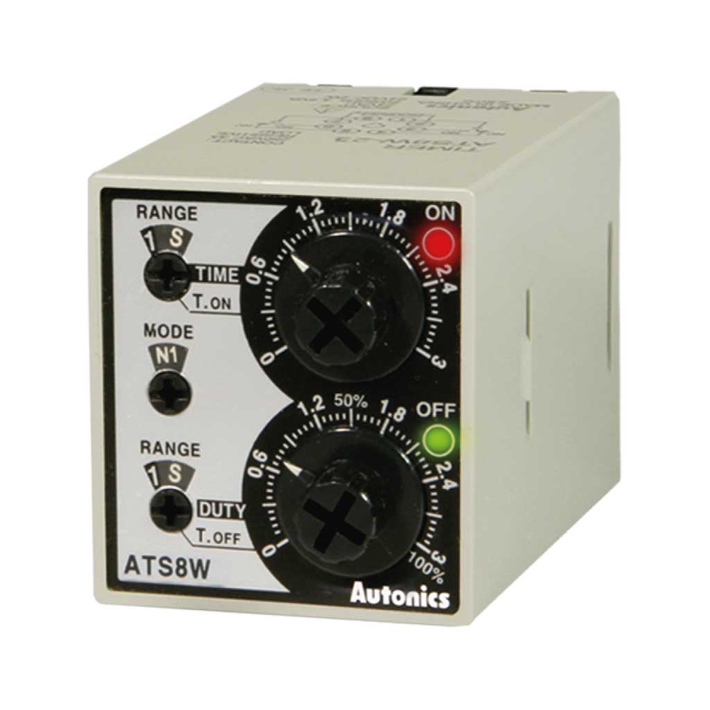 ATS8W-43 - TEMPORIZADOR DOBLE C/VOLTAJE UNIVERSAL