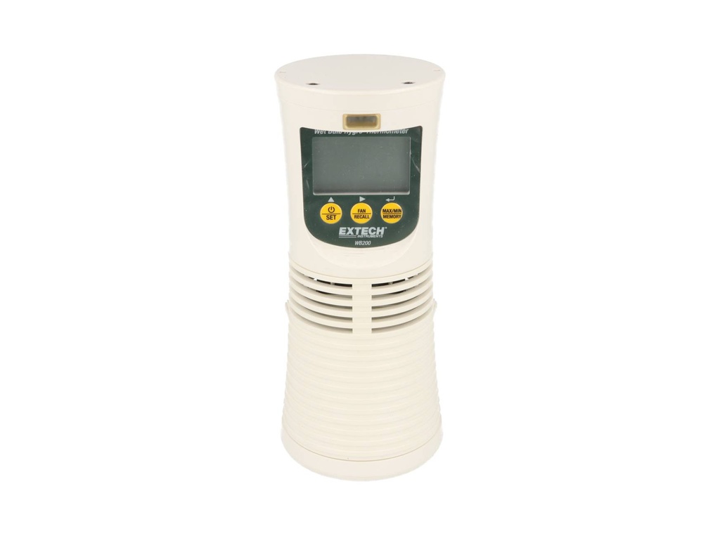WB200 — TERMO-HIGROMETRO DE BULBO HUMESTADO Y DATALOGGER
