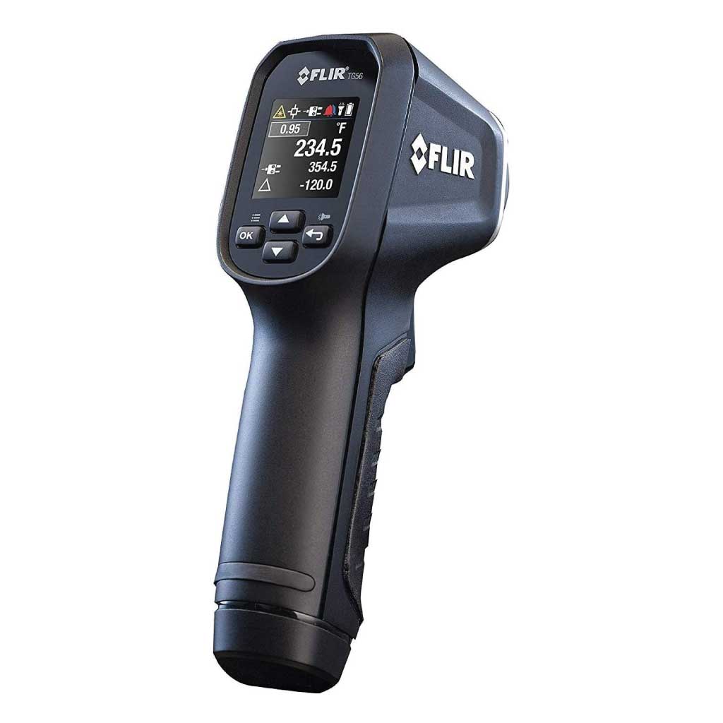 TG56 — TERMOMETRO INFRARROJO 30:1, -30° A 650°C, CON ENTRADA A TERMOPAR TIPO K