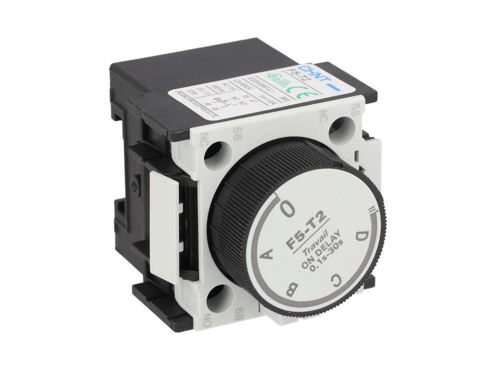 F5-T2 — TIMER (ON DELAY) 0-30 SEG. TIPO BLOQUEDE CONTACTO.
