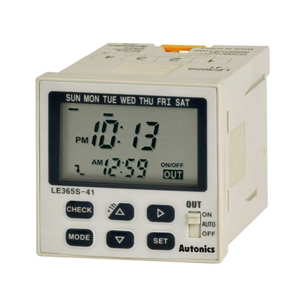 LE365S-41 — TIMER ANUAL 1/16DIN LCD SPDT 100-240VCA