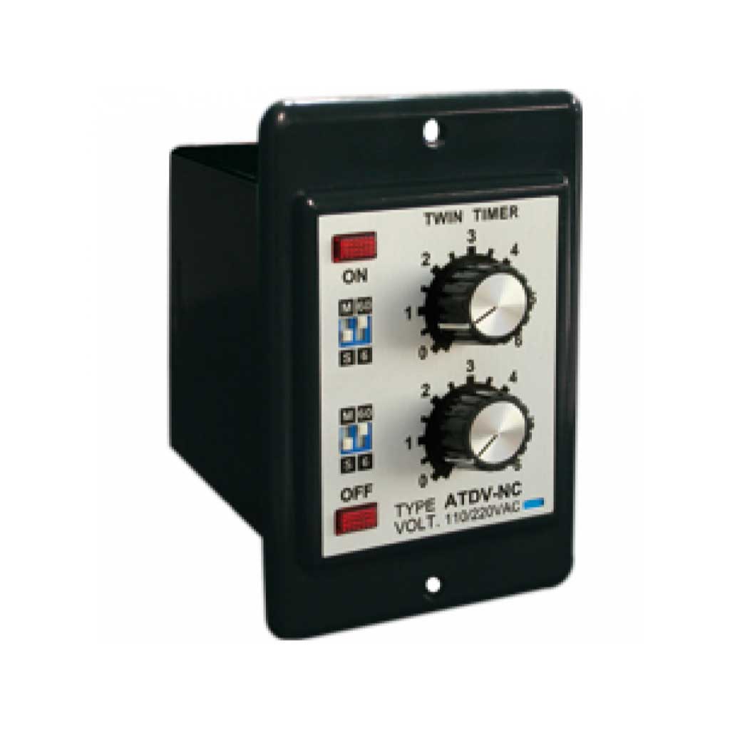 ATDV-YC24D — TIMER DOBLE 6-60 SEG/MIN..24VCD 8PIN CON LED, SALIDA RELEVADOR 5A/220VCA