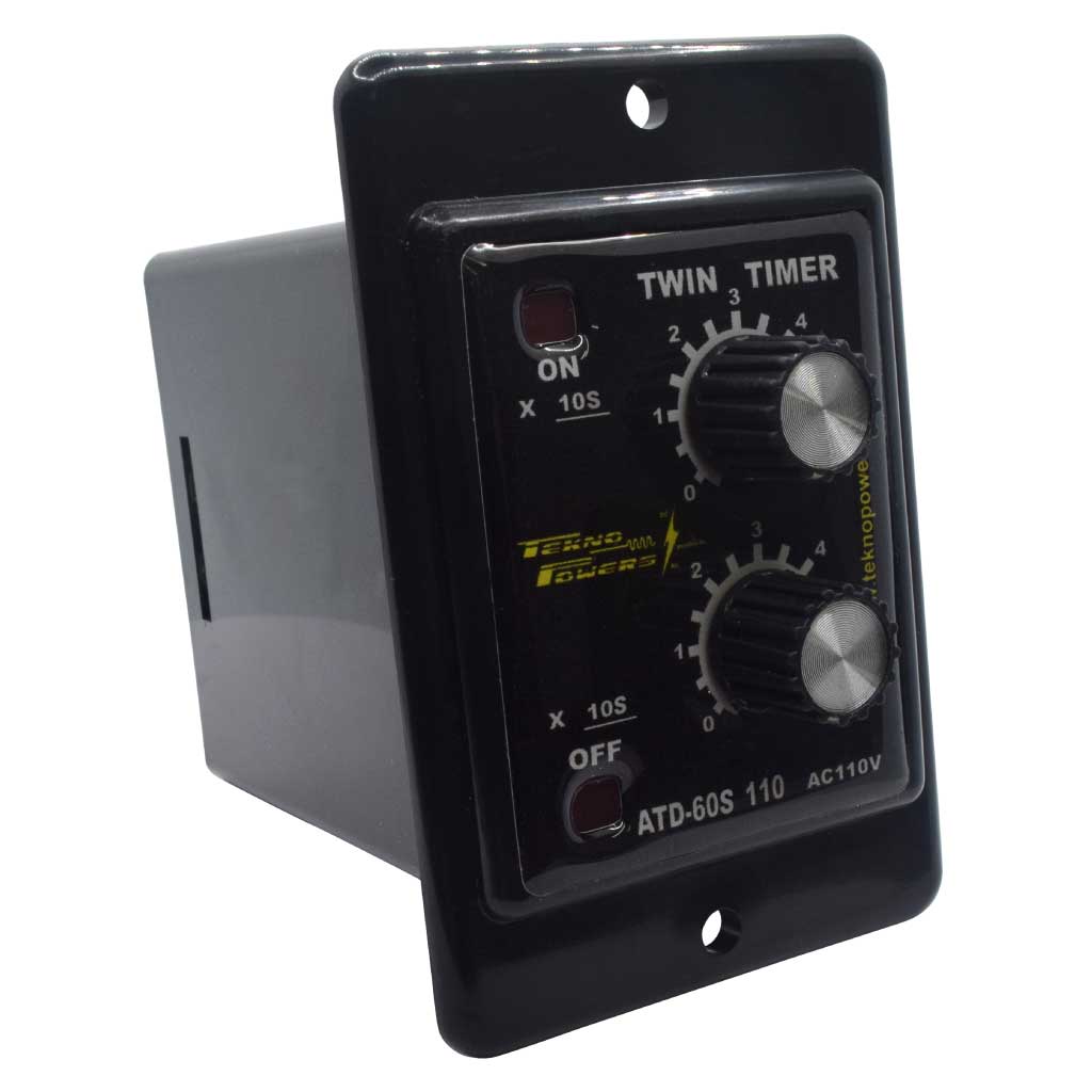 ATD-60S-110 — TIMER DOBLE 60SEG. 110VCA 8PINES CON LEDSALIDA RELEVADOR 5A/220VCA