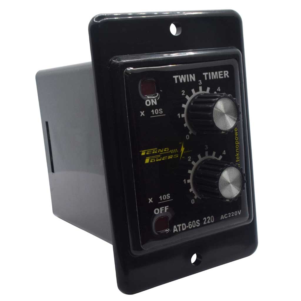 ATD-60S-220 — TIMER DOBLE 60SEG. 220VCA 8PINES CON LEDSALIDA RELEVADOR 5A/220VCA