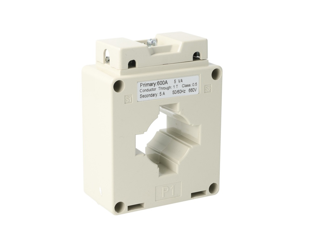MSQ40-600-5 — TRANSFORMADOR DE CORRIENTE (DONA) 600/5A VENTANA 40 X 10mm 660VMAX CLASE 1.5