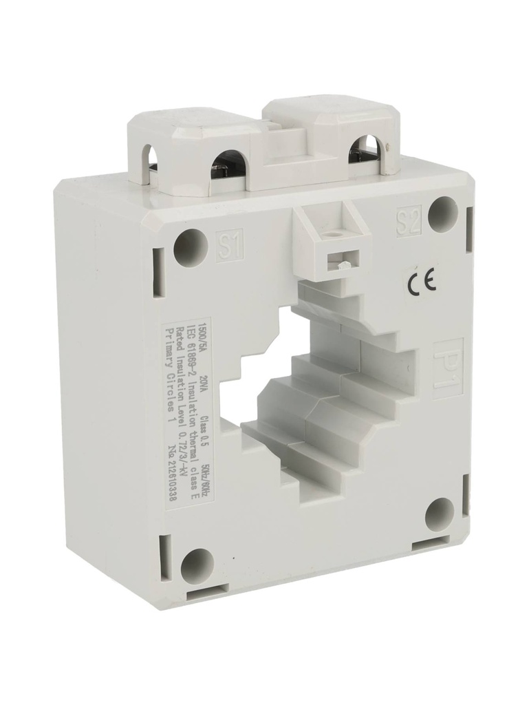 BH5-1500-5A — TRANSFORMADOR DE CORRIENTE (DONA) 1500/5A, 660V, DIAMETRO36mm, VENTANA 11X52mm