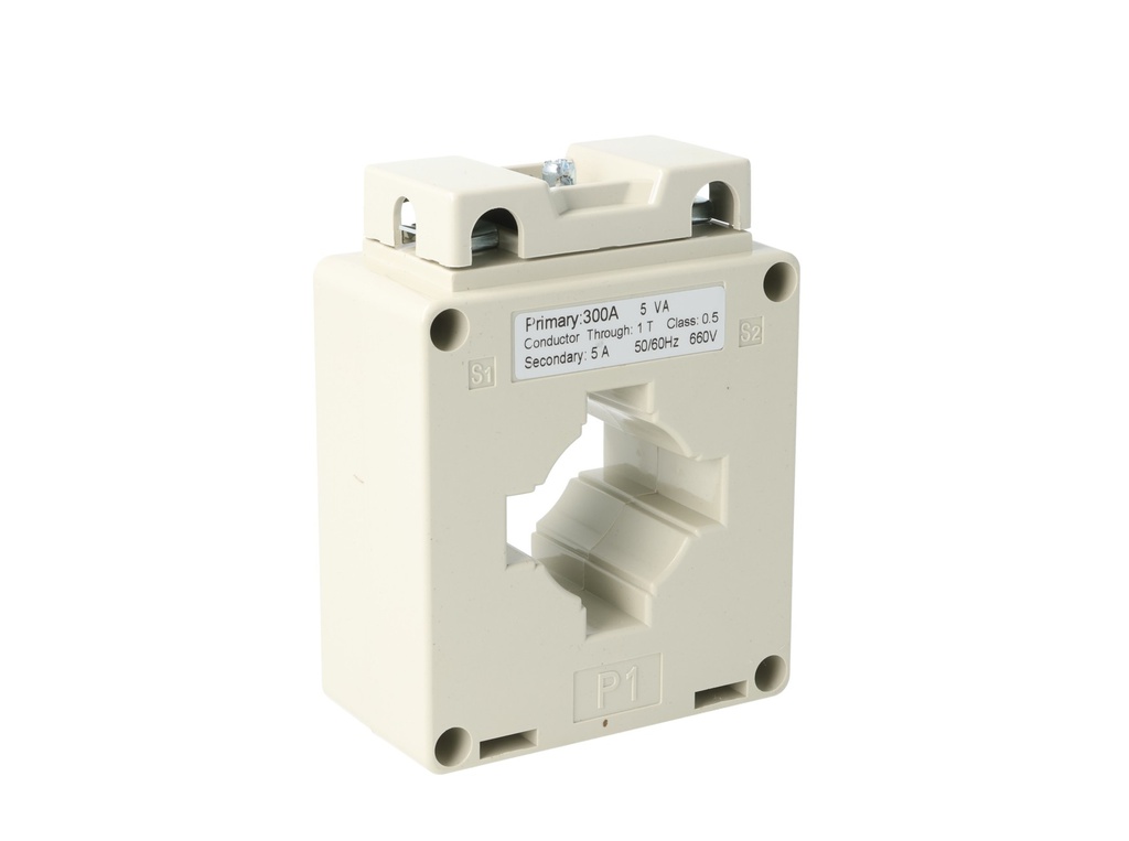 MSQ40-300-5 — TRANSFORMADOR DE CORRIENTE (DONA) 300/5A VENTANA 40 X 10mm, 660VMAX. CLASE 1.5