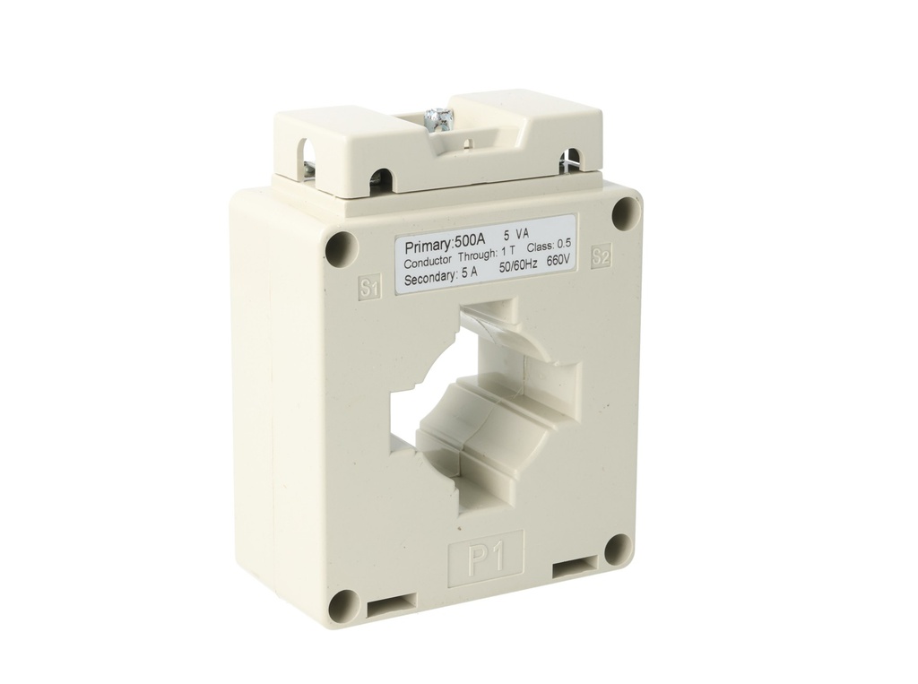 MSQ40-500-5 — TRANSFORMADOR DE CORRIENTE (DONA) 500/5A VENTANA 40 X10mm 660VMAX CLASE 1.5