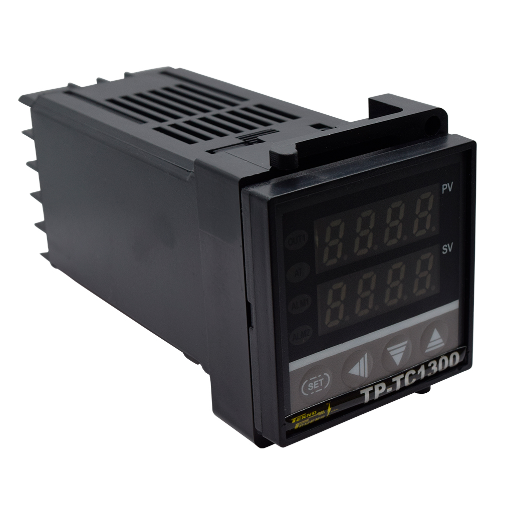 TP-TC1300 — CONTADOR TEMPERATURA RELEVADOR 48X48 (1/16DIN) 110-220VCA, CONTACTOS 3A-250VCA, ON-OFF PROPORCIONAL (PID) ENTRADA UNIVERSAL, UNA ALARMA