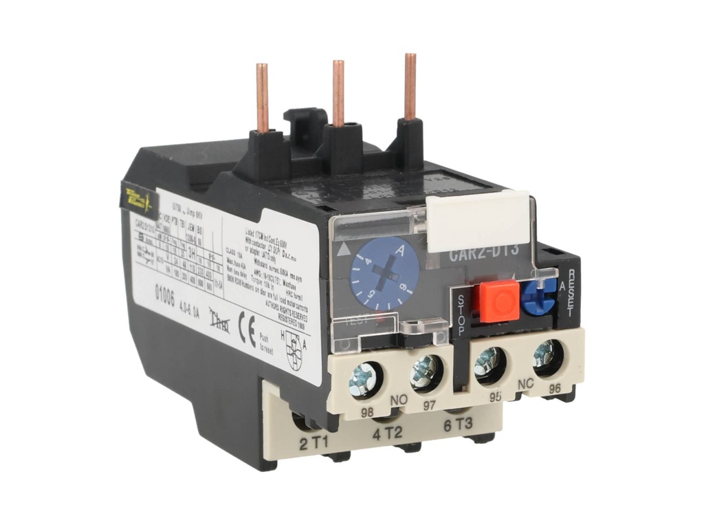 CAR2-D13-6A — RELE. TERMICO PARA LC1, 4-6A. (TRABAJOLIVIANO) 