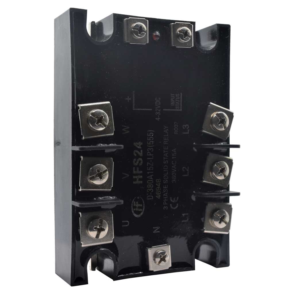 D380A15ZLP3 — RELEVADOR ESTADO TRIFASICO 15A 380VCA 4-32VCDDE CONTROL PARA CARGAS RESISTIVAS CON LED IND