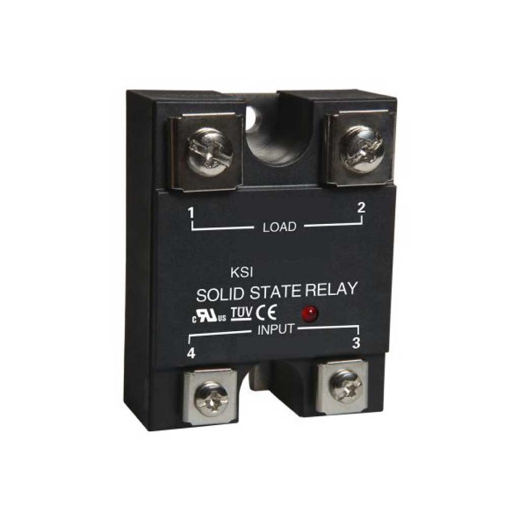 KSI480D60-L — RELEVADOR ESTADO ESTADO IDO 60A 4-32VCD, 48-480VCACRUCE X CERO, CON LED INDICADOR