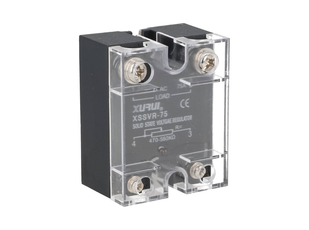 ASR-75RA-280A — RELEVADOR ESTADO SOLIDO ENTRADA VARIABLE, 75A, 24-280VCA, CON POTENCIOMETRO, 0-500K, CON PERILLA