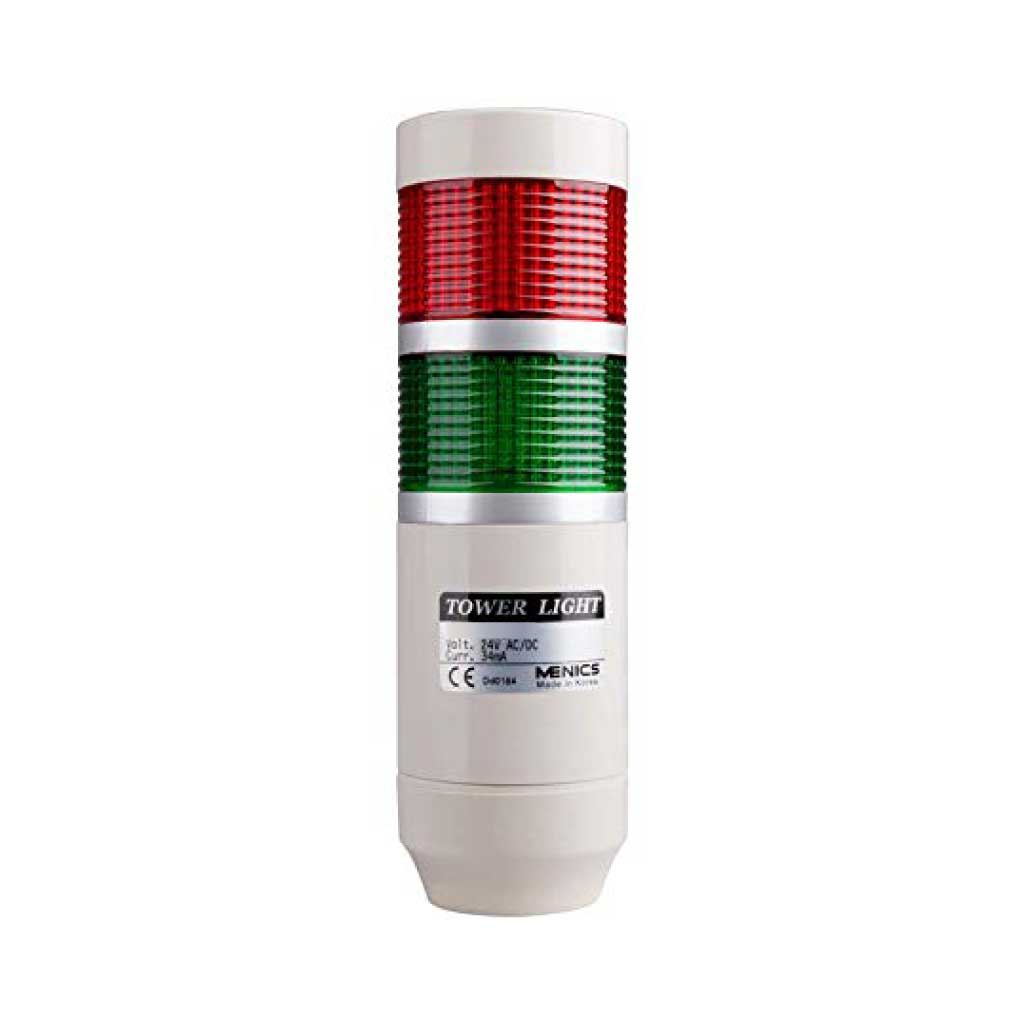 PREF-220-2 — TORRETA IND 2 COLORES 56mm 240VCA/CD CON FLASH