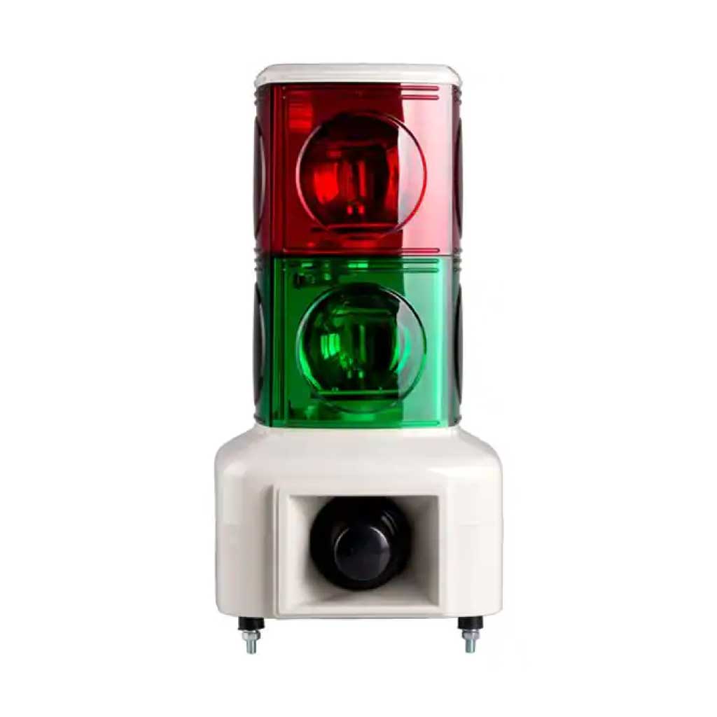 MSGS-220-2 — TORRETA INDUSTRIAL 125mm 220VCA 2 COLORES