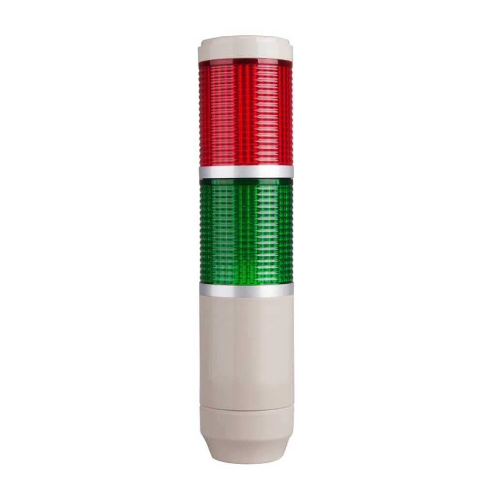 MT5C2CL-2 — TORRETA INDUSTRIAL 220VCA 2 COLORES 56mmCON FLASH
