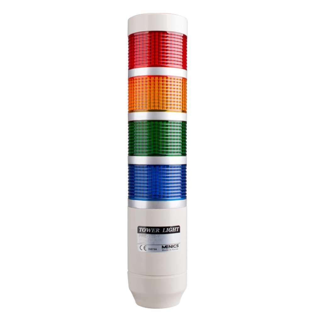 PREF-410-RYGB — TORRRETA INDEPENDIENTE LED 56mm 110VCA ROJA, AMARILA, VERDE, AZUL