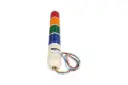 MT5C4CL-4 — TORRETA INDUSTRIAL 220VCA 4 COLORES 56mmCON FLASH (ROJO, AMARILLO, VERDE Y AZUL) 
