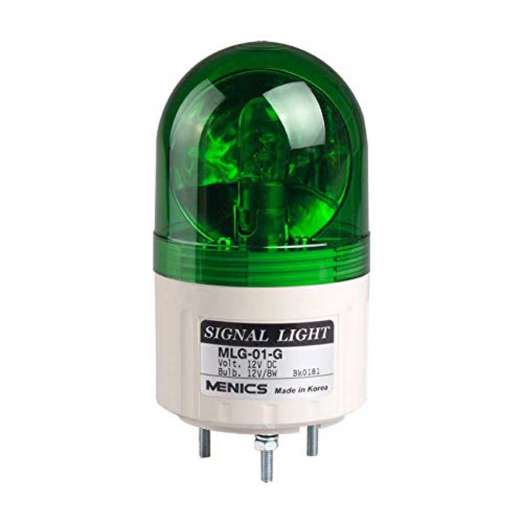 MLG-10-G - FAROLA REVOLVENTE 66MM VERDE 110VCA