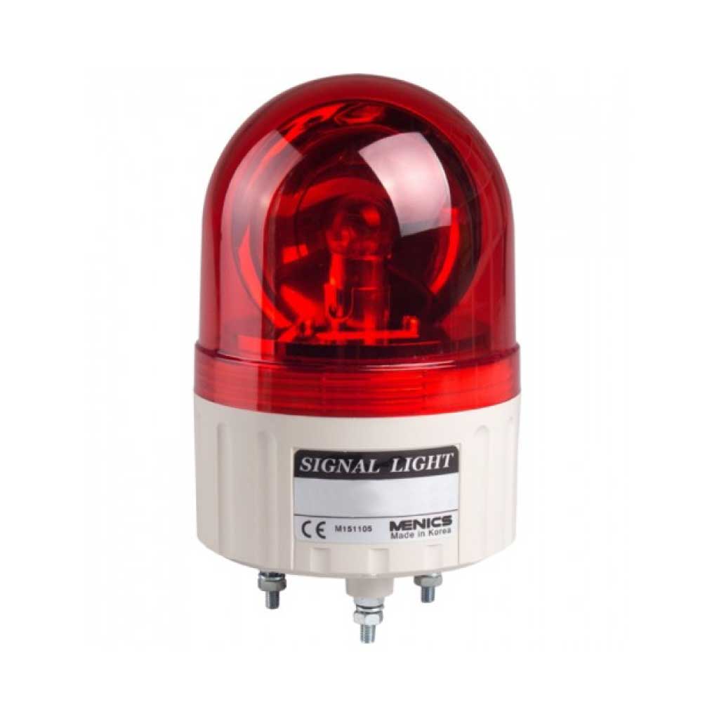 ASGB-FF-R — FAROLA ROJA 110/220VCA 86mm, ROTATIVA CON ALARMA