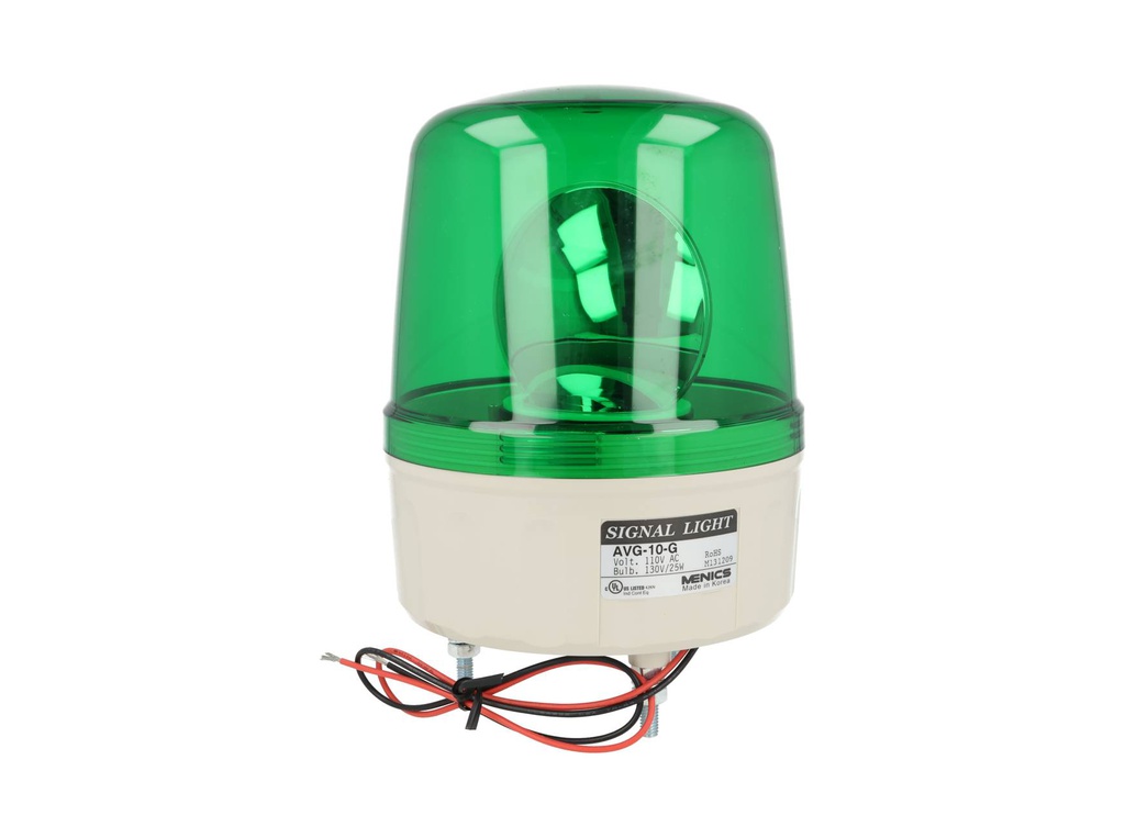 AVG-10-G — FAROLA INDIVIDUAL ROTATIVA 135MM VERDE