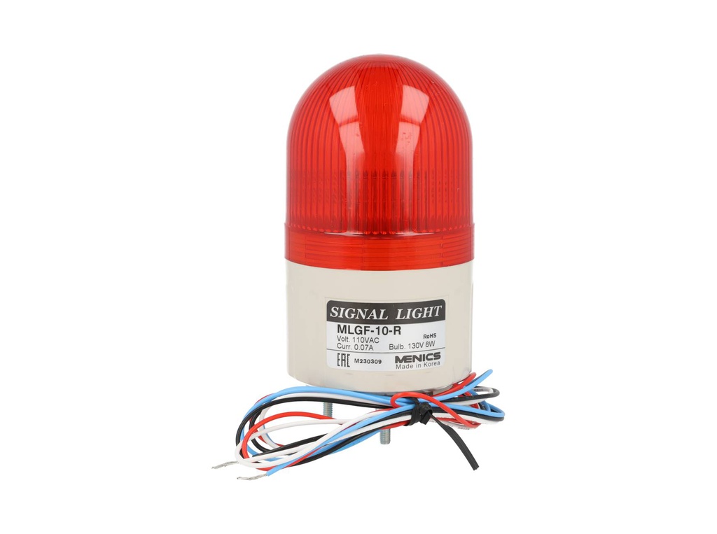 MLGF-10-R — FAROLA ROJA 66MM C/FLASH
