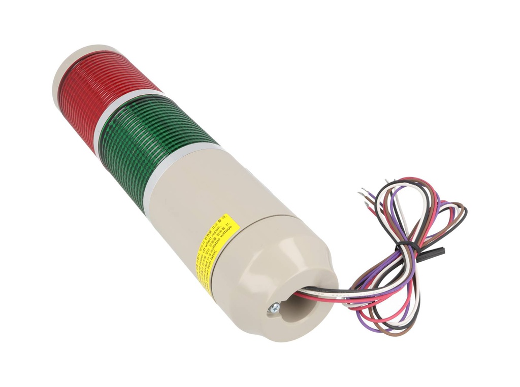 MT5C2BL-RG — TORRETA INDUSTRIAL 56mm 120VCA (ROJO-VERDE) CON DESTELLO