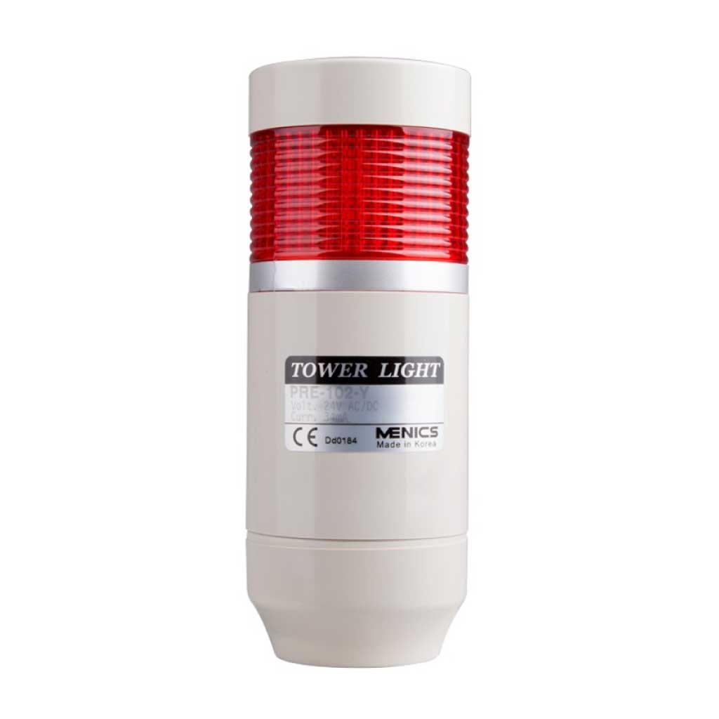 PREF-110-R — TORRETA IND.C/LED C/DESTELLO,ROJA