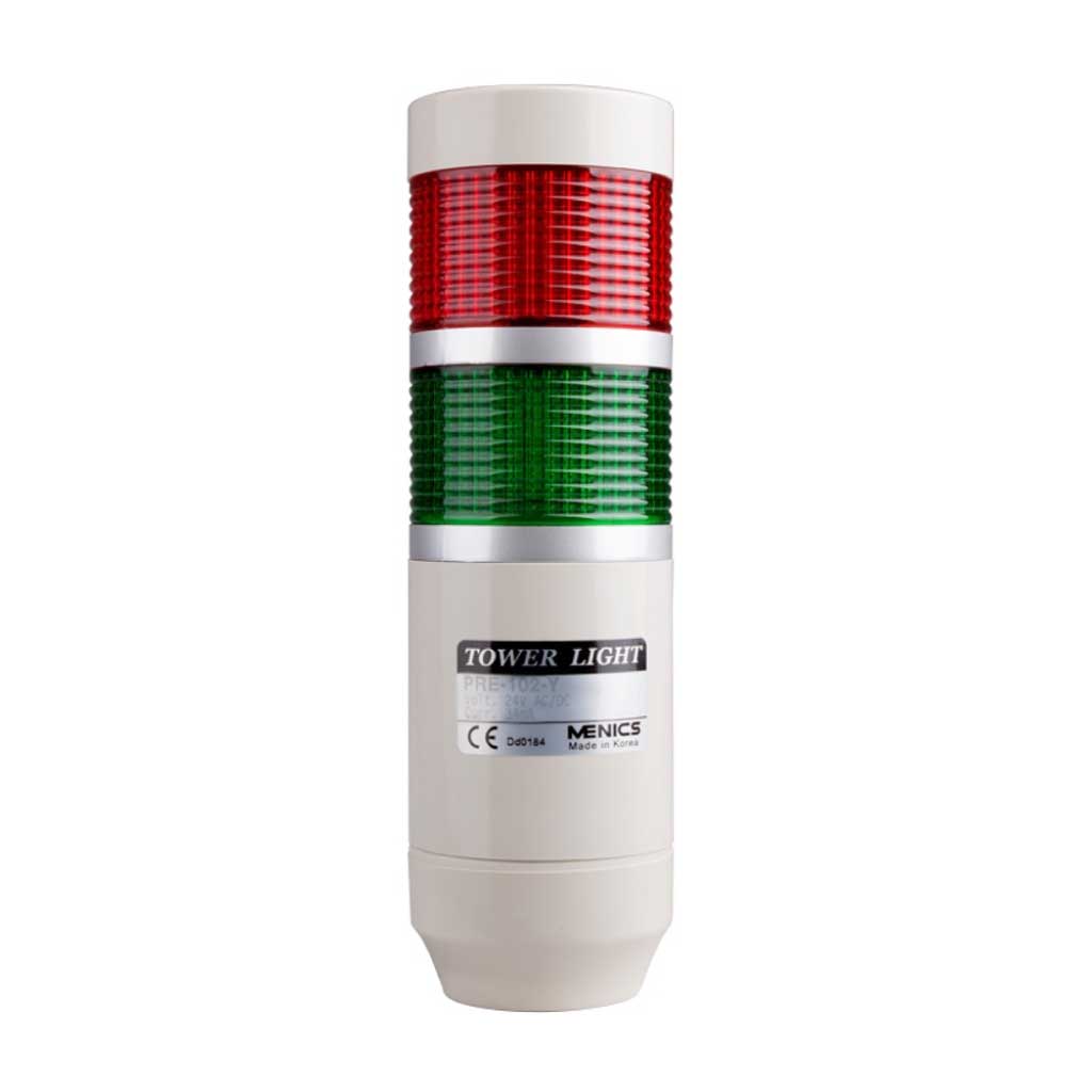 PREF-210-RG - TORRETA IND.C/LED C/DESTELLO ROJA,VERDE