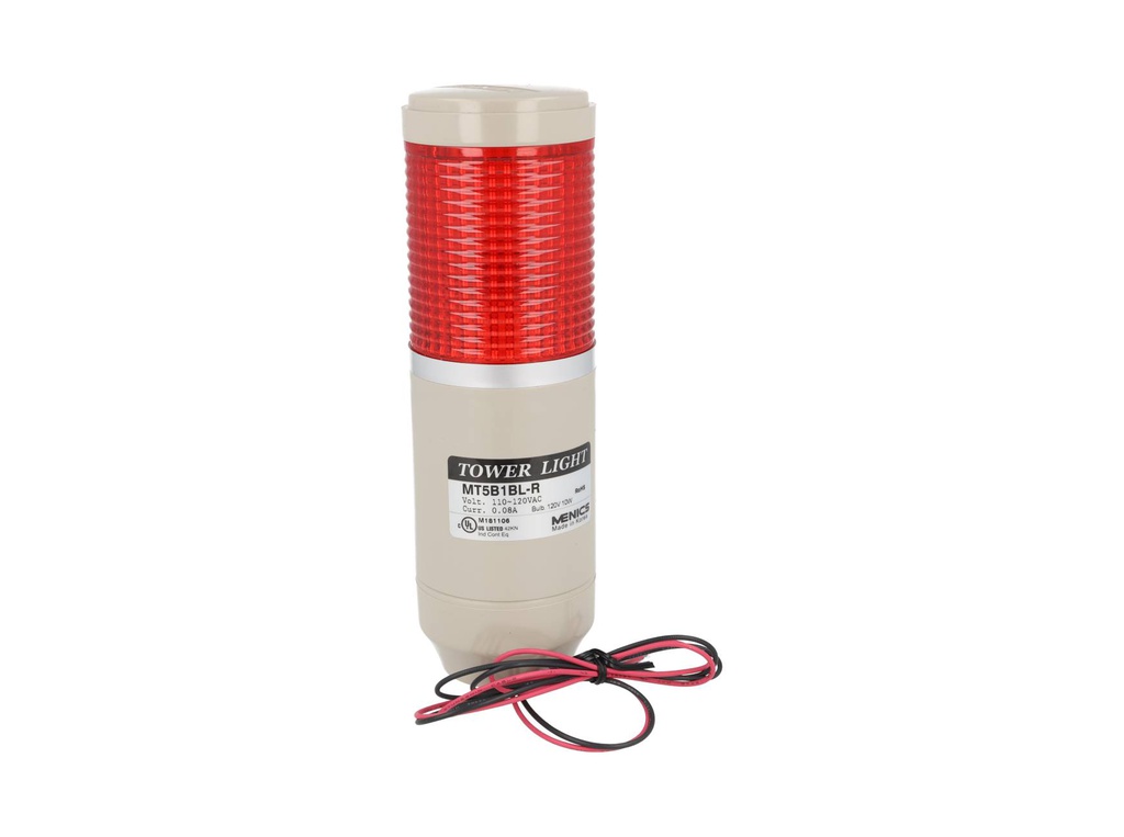 MT5B1BL-1R — TORRETA iluminación Stack de 56 mm roja 110 VCA MENICS