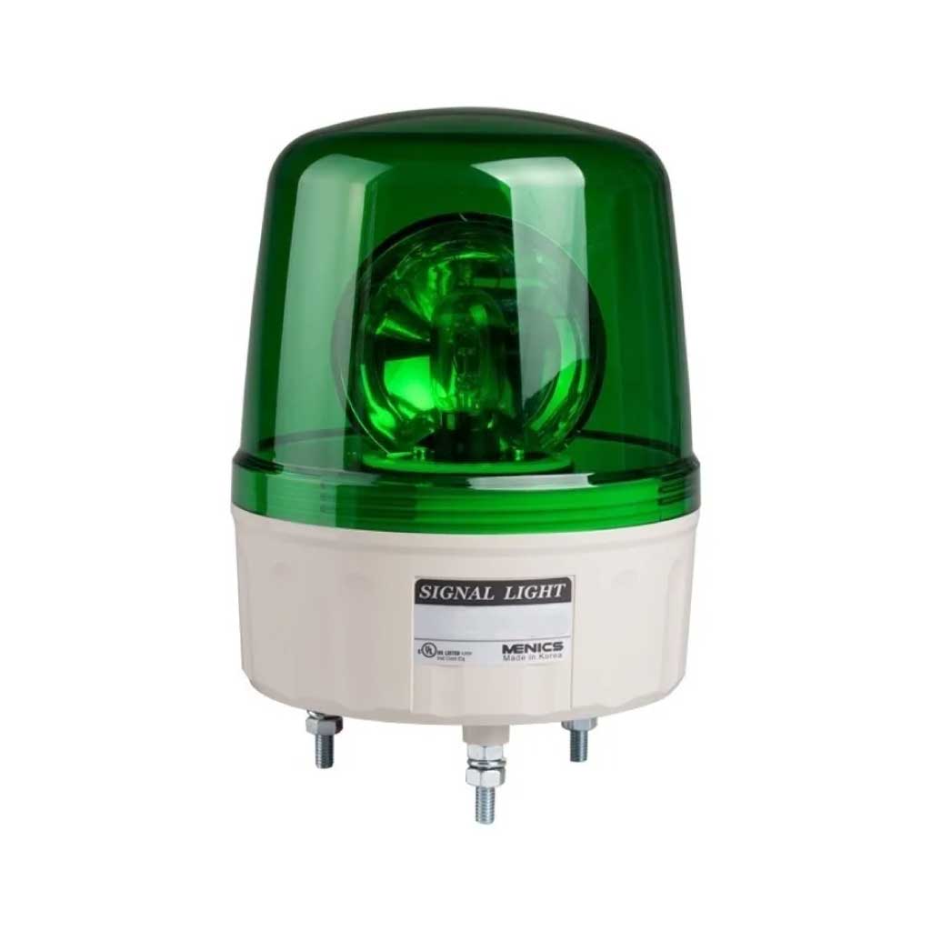 AVGB-10-G — FAROLA INDEPENDIENTE ROTATIVA 135mm CON ALARMA VERDE