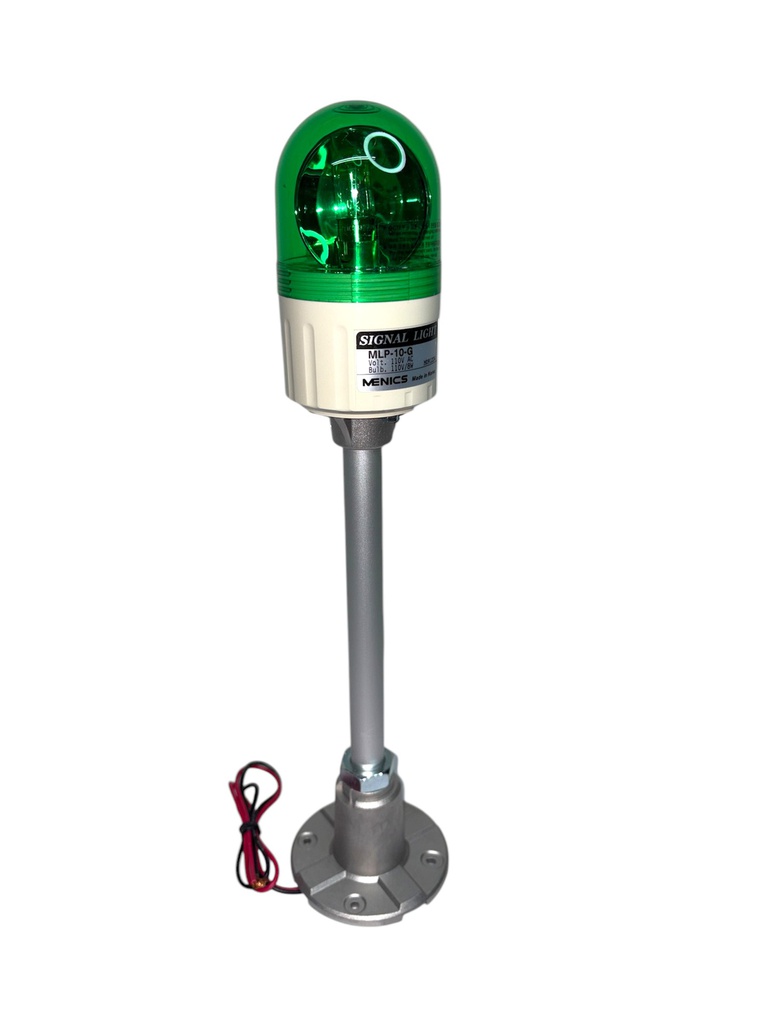MLP-110-G — TORRETA INDEPENDIENTE 66mm GIRATORIA 110VCA (VERDE) 
