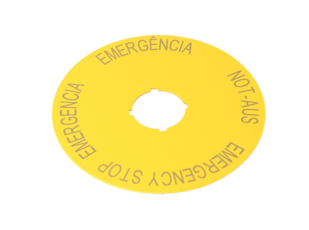M22-XAK2 — PLACA 90MM EMERGENCIA 4 LD