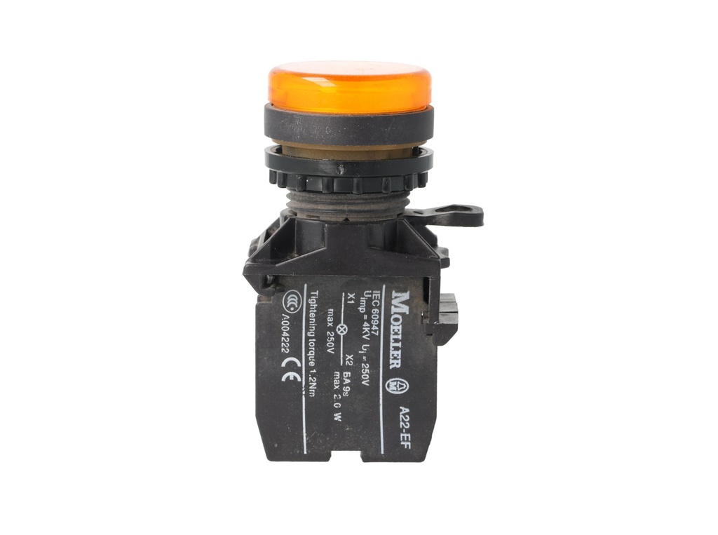 A22-RLF-GE/E — INDICADOR LUMINOSO AMARILLO