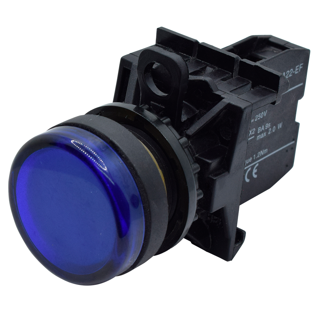 A22-RLF-GE/BL — INDICADOR LUMINOSO AZUL