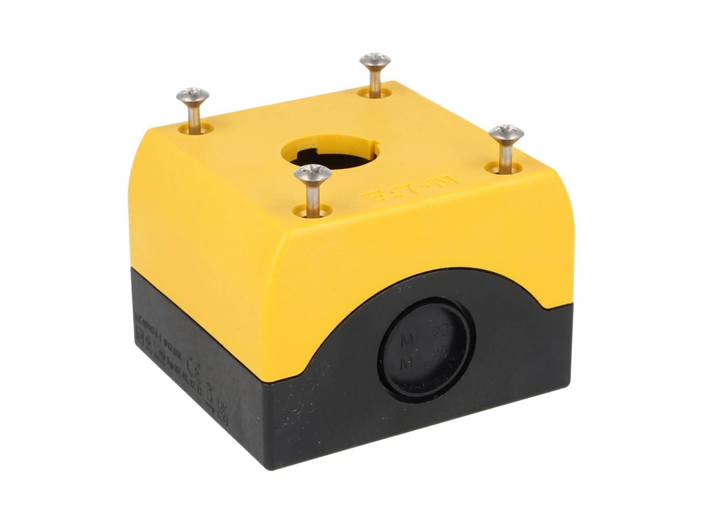 M22-IY1 — CAJA BOTONERA AMARILLA 1 BOTON