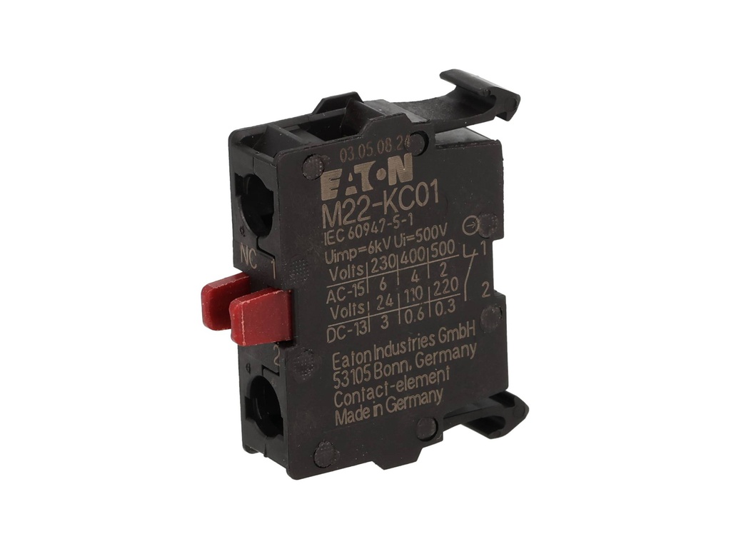 M22-KC01 — BLOCK CONTACTO NC CAJA