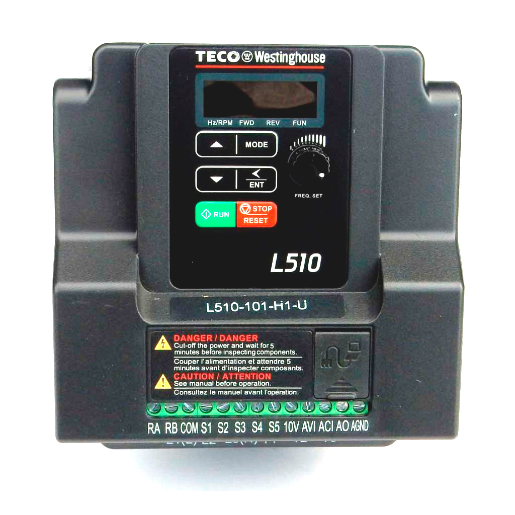 L510-101-H1-U — VARIADOR DE FRECUENCIA 115VCA 1HP 1 FASE DE ENTRADA, 3 FASES DE SALIDA 4.2AMP