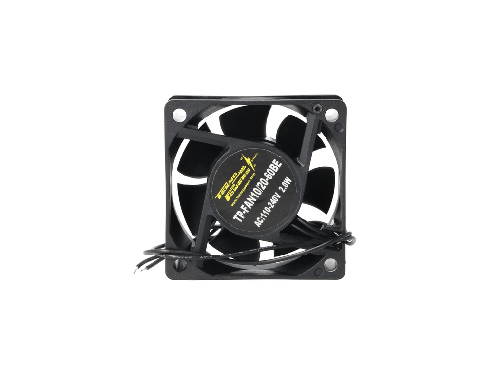TP-FAN10/20-60BE — VENTILADOR CON BALERO 110/220VCA 60X60X25mm