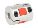 BF-8X8-D25L30 — COPLE FLEXIBLE ALUMINIO D1 8mm, D2 8mm, DEXT 25mm, LONGITUD 30mm, TIPO ESTRELLA TORQUE 1.5Nm, VELOCIDAD MAXIMA 6.500RPM