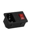 TP-CF-R — INTERRUPTOR CON FUSIBLE Y CONECTOR PARA GABINETE. 125VCA/10AMP. COLOR ROJO