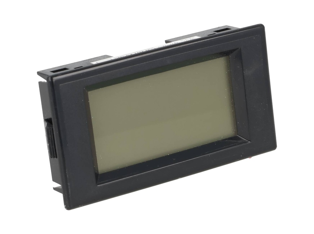 TP-VAP-3-100 — VOLTAMPERIMETRO PARA PANEL80-260VCA, 100AMP, 22KW. RECTANGULAR, 84.6 X 44.6mm, CON DONA ABATIBLE