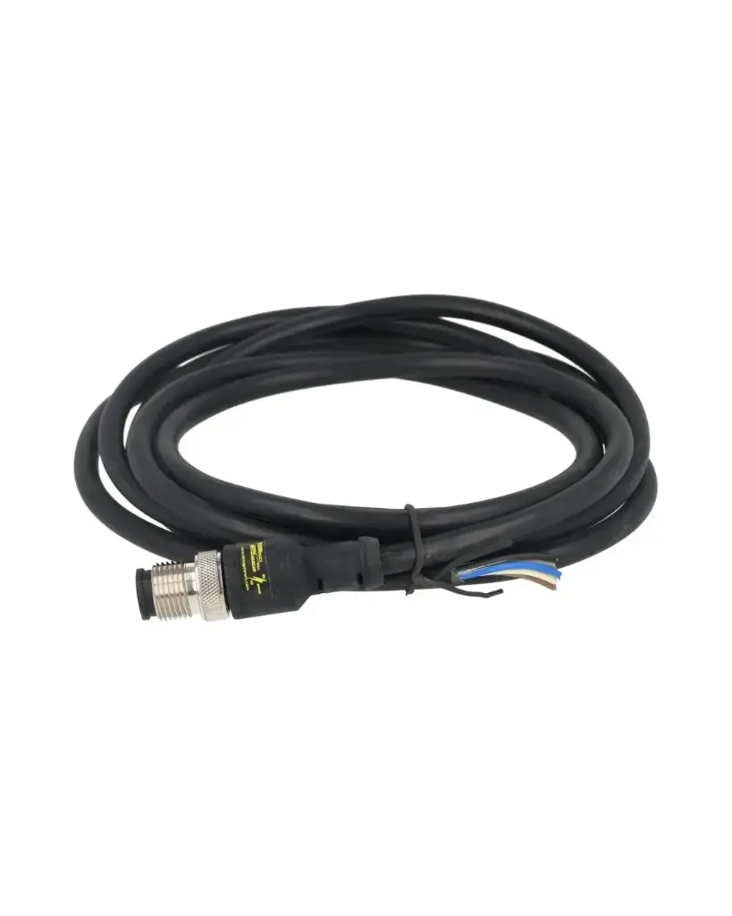 TP-M12-5MS2 — CONECTOR M12, 5 PIN MACHO RECTO, 2 MTS.