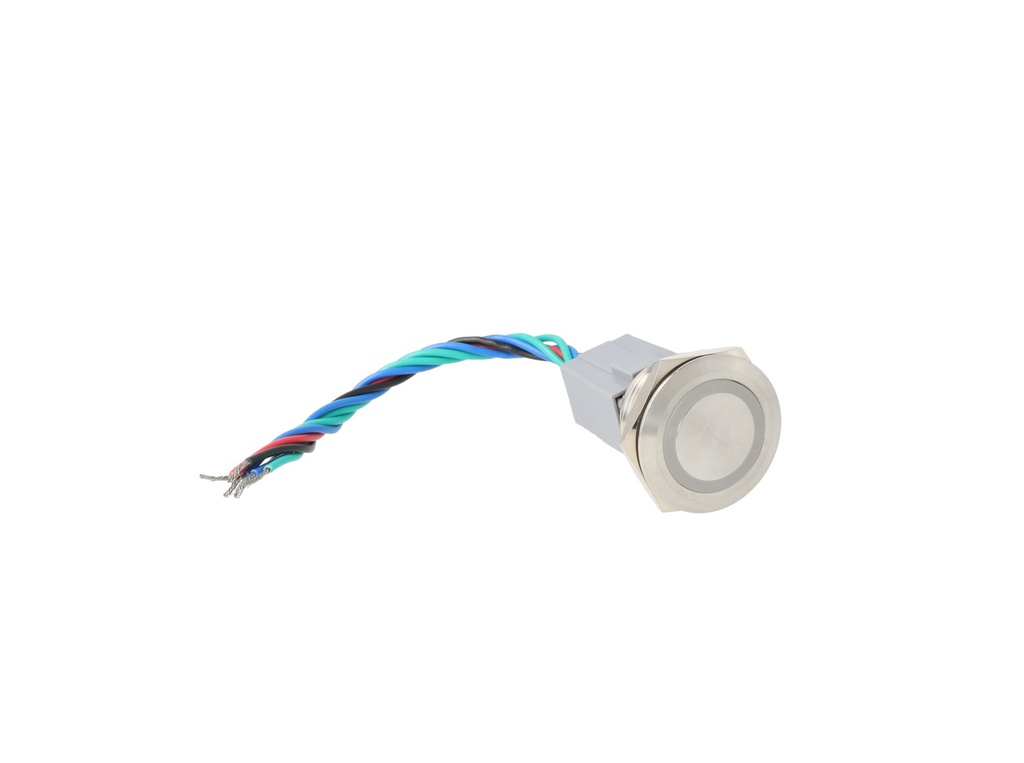 TP-MM30-RR24 — INTERRUPTOR METALICO 30mm 24V OFF-MOMENTANEO, NA
