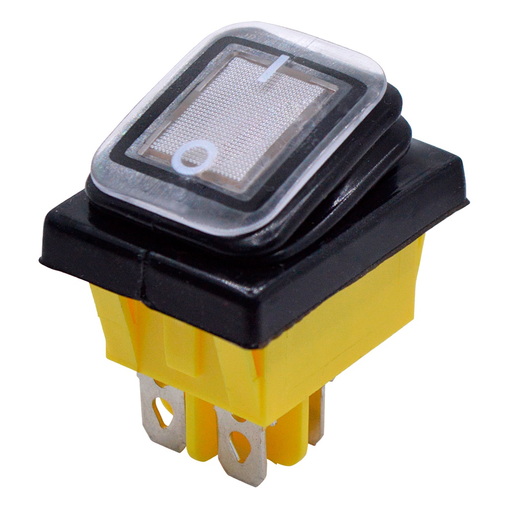 TP-T85-WL — SWITCH ILUMINADO BLANCO 2P1T LED, 110VCA30A/250VCA, IP67, SELLADO 30X22mm