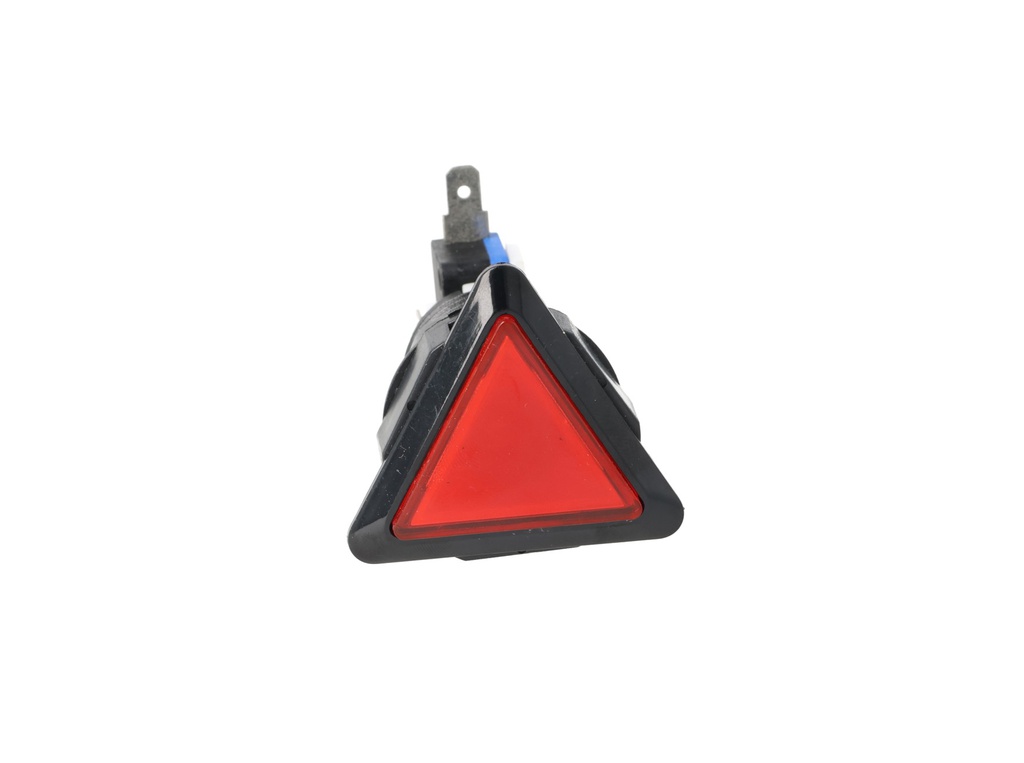 TP-TSR — SWITCH TRIANGULAR ROJO 39 X39 X 39LED 12/5VCD, CON MICROSWITCH INTERCAMBIABLE.