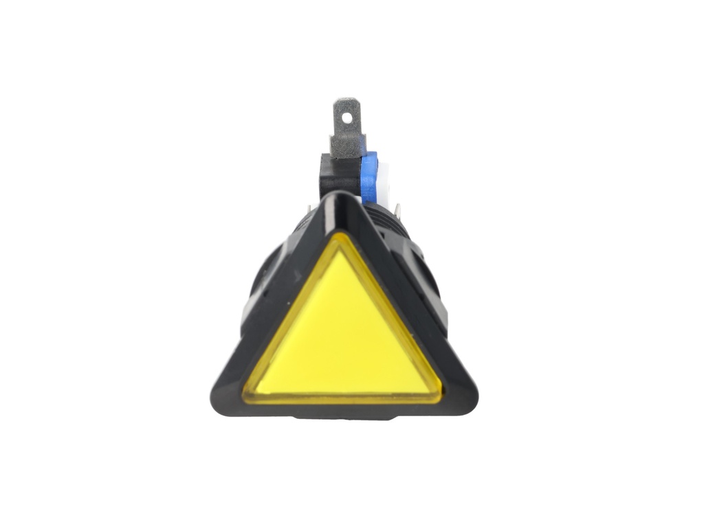 TP-TSY — SWITCH TRIANGULAR AMARILLO 39 X39 x 39LED 12/5VCD, CON MICROSWITCH INTERCAMBIABLE.