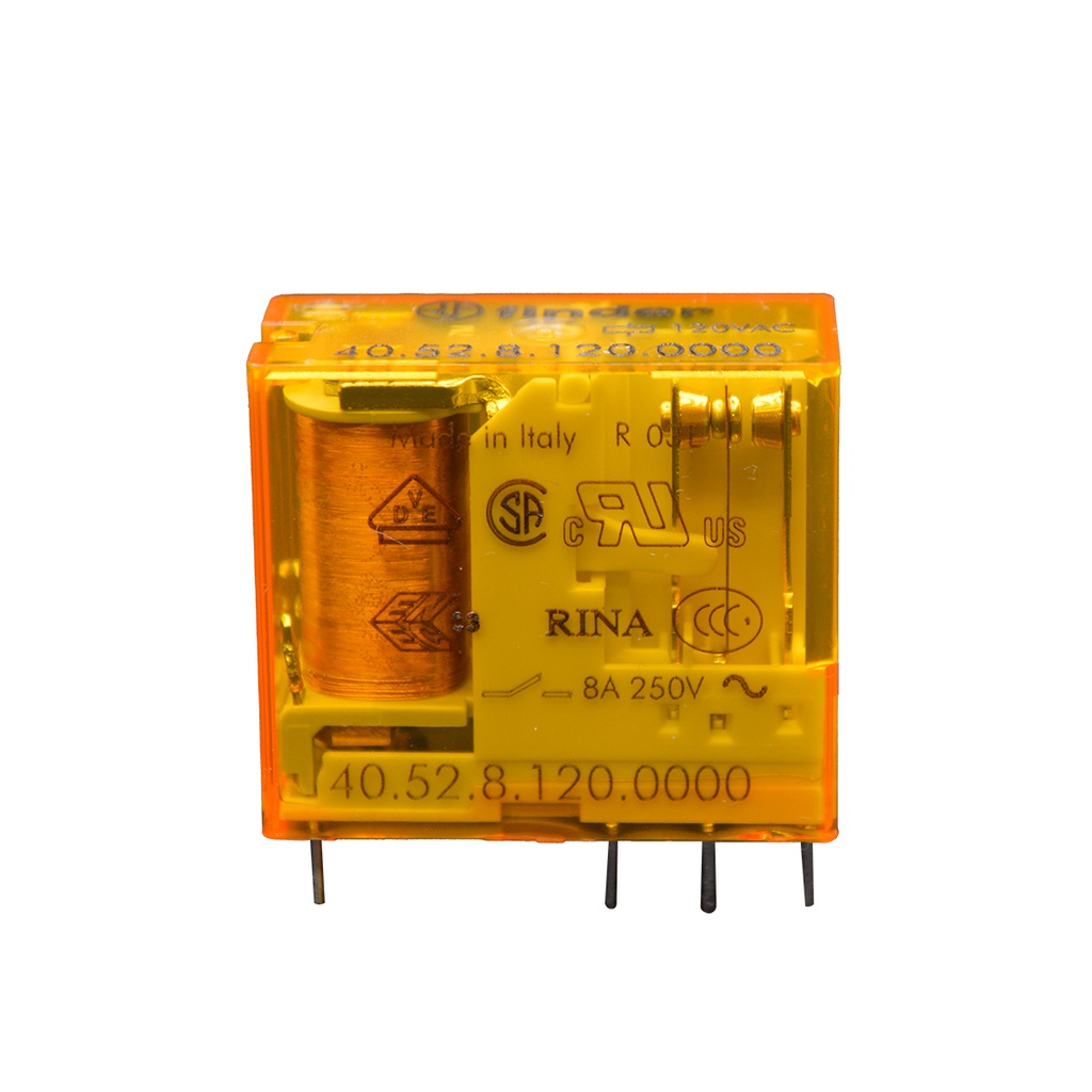 405281200000 - RELE 120VCA 2P2T 8AMP. 