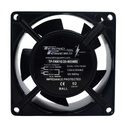 TP-FAN10/20-8038BE — VENTILADOR C/BALERO 110/220VCA 80X80X38MM RPM2300-2700 CFM 19-23 REJILLA 80M/8-PFmm (NO INCLUIDA)