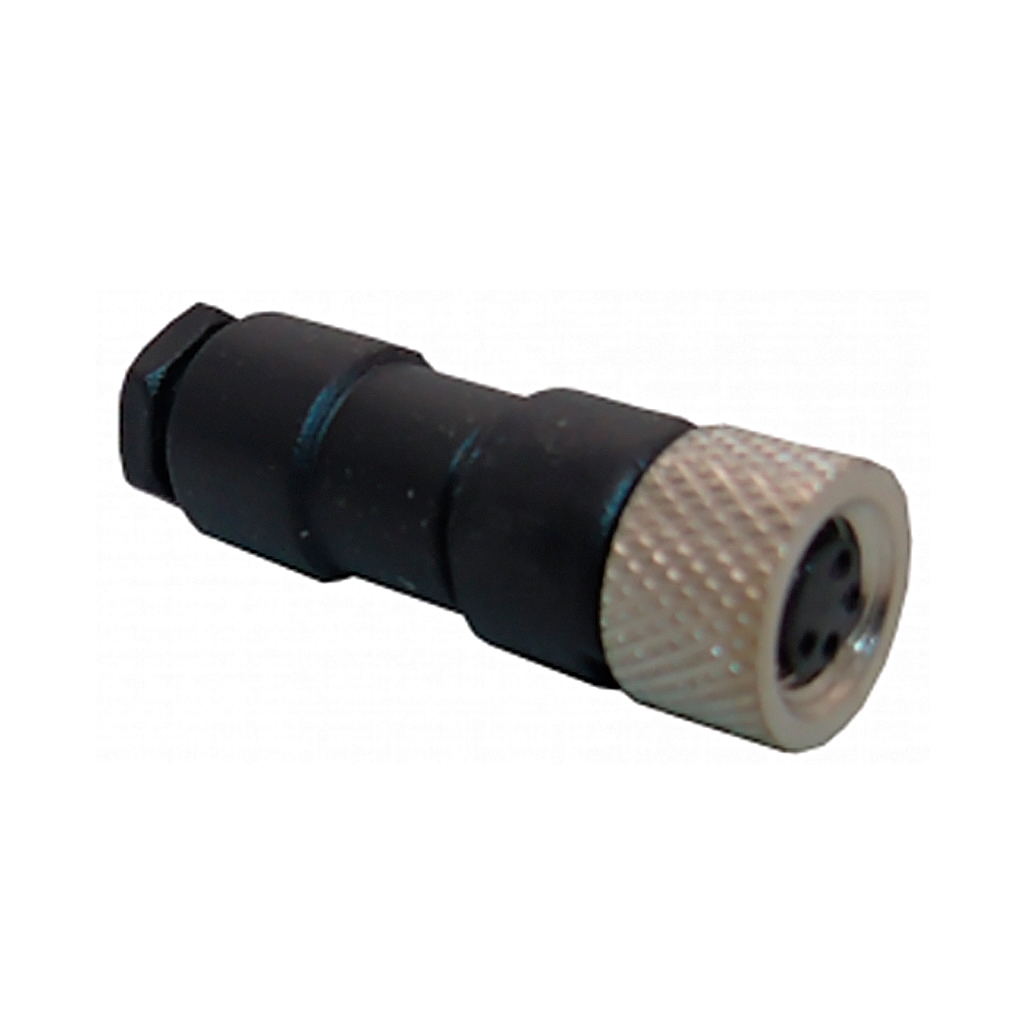 CSM8-4-F-T — CONECTOR M8, RECTO 4POLOS HEMBRA P/ATORNILLAR